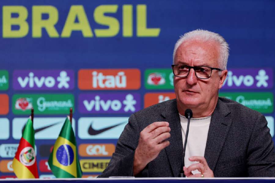Dorival Júnior., técnico do Brasil, em conferência de imprensa