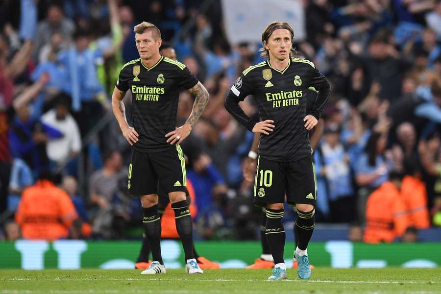 Kroos et Modric n'ont pu que constater les dégâts contre Manchester City.