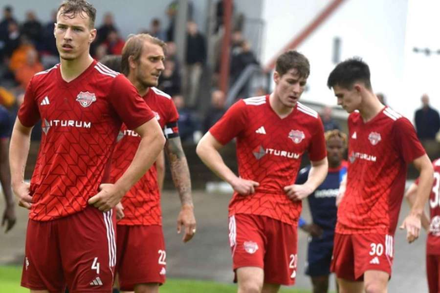 Zklamání hráčů SK Petřín PLzeň.