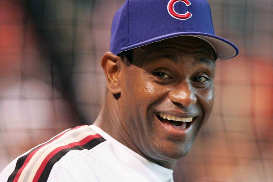 Sammy Sosa all smiles at the 75th All-Star Game in 2004