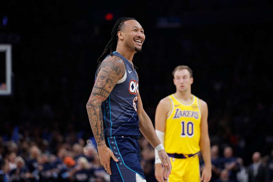 Jaylin Williams contre les Lakers, cette nuit.