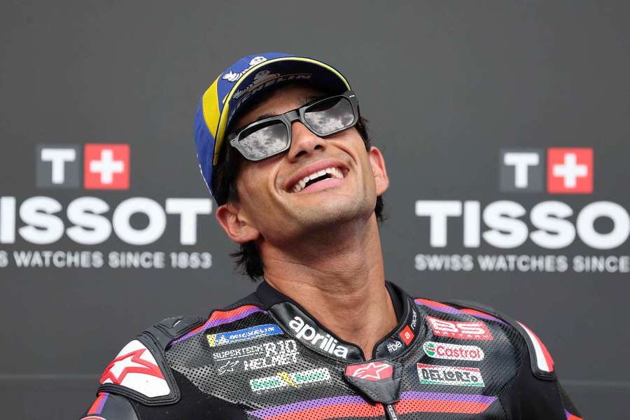 Jorge Martin sur le podium. Jorge Martin sur le podium.