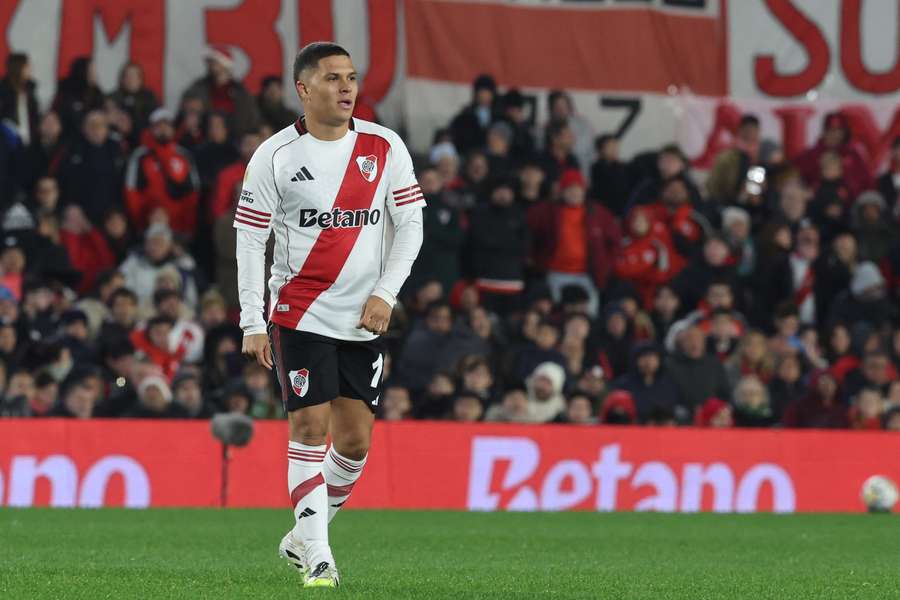 Quintero, en el último partido de River Plate