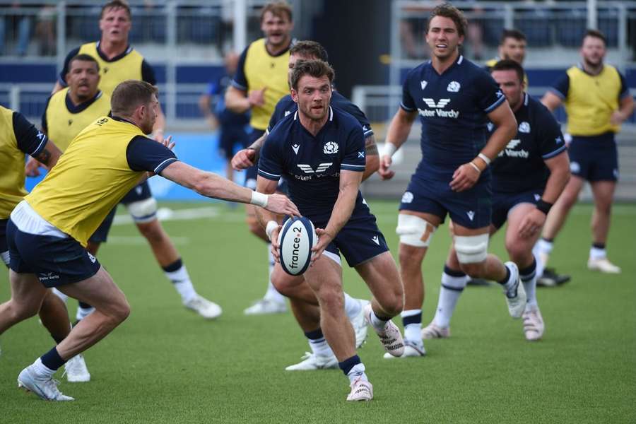 White in training with Scotland