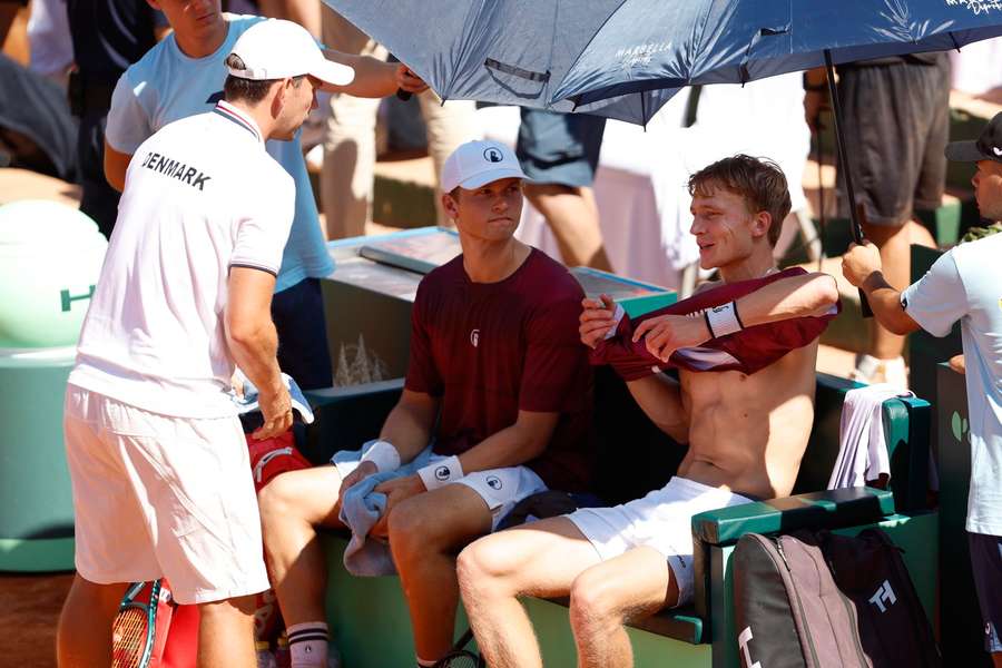 August Holmgren and Johannes Ingildsen lost the doubles' match against Bulgaria August Holmgren and Johannes Ingildsen lost the doubles' match against Bulgaria