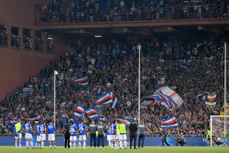 Il Ferraris nell'ultima partita in Serie A della Sampdoria