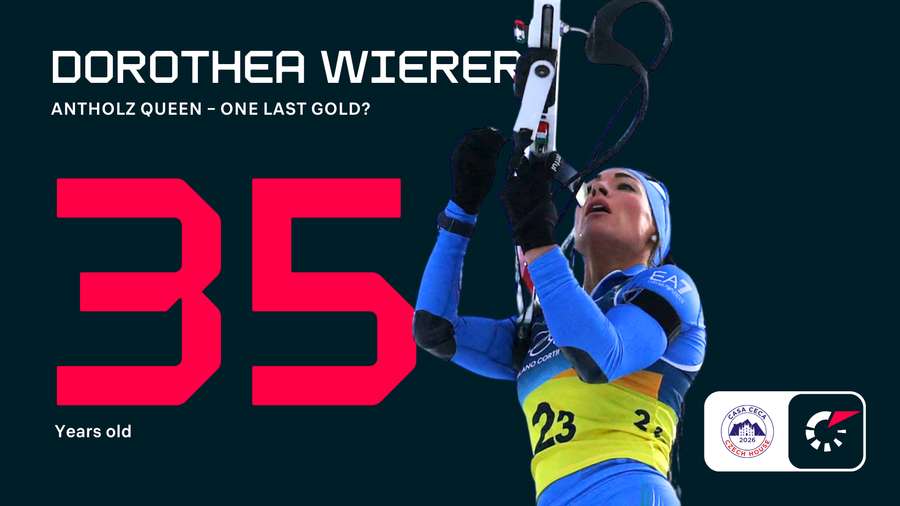 Dorothea Wierer is Italy's big hope in the 15km individual