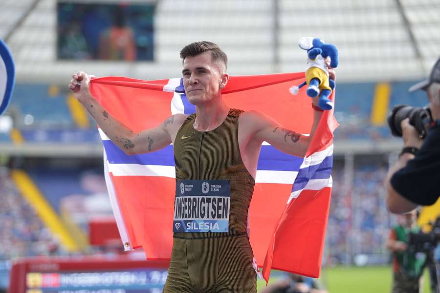 Liga de Diamante - recorde mundial de Ingebrigtsen