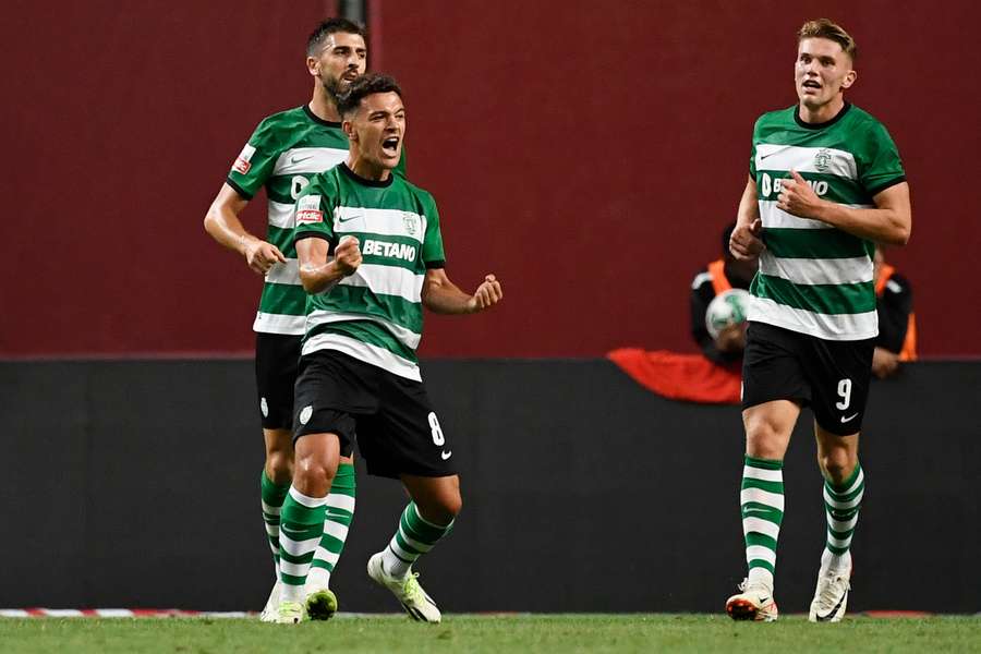 Pedro Gonçalves estreou-se a marcar no campeonato diante do SC Braga