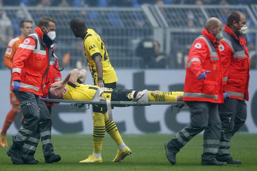 Marco Reus was stretchered off on Saturday