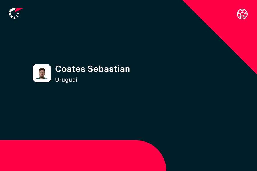 Sebastián Coates, 32 anos, capitão do Sporting, 47 internacionalizações pelo Uruguai