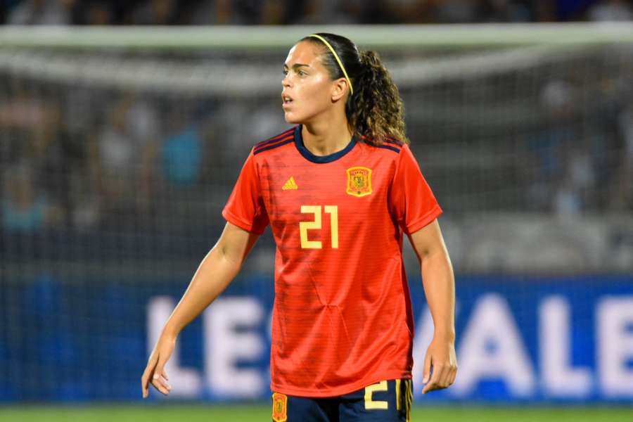 Andrea Falcón, en un partido con España allá por 2019 Andrea Falcón, en un partido con España allá por 2019