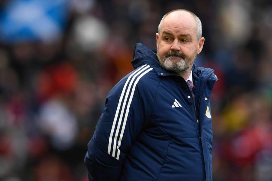 Steve Clarke looks on during Scotland's win over Cyprus on Saturday