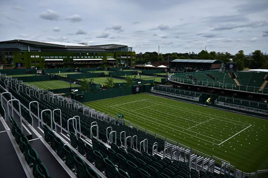 Les courts de Wimbledon le 27 juin.