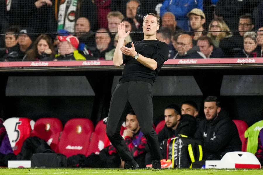 Feyenoord-trainer Brian Priske hoopt vandaag weer te winnen in de Kuip