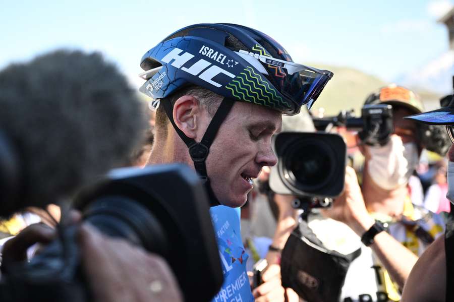 Chris Froome finished third on stage 12 to L'Alpe D'Huez at this year's Tour de France