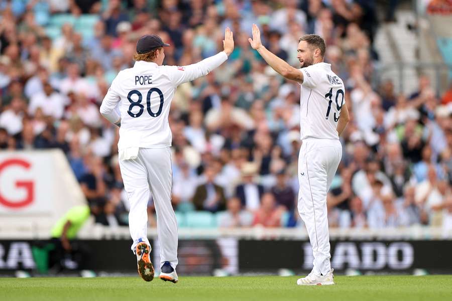 Chris Woakes claimed the big wicket of KL Rahul