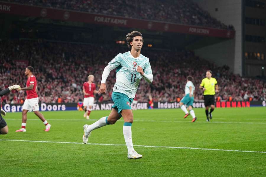 João Félix marcou à Dinamarca e igualou Jordão com 15 golos João Félix marcou à Dinamarca e igualou Jordão com 15 golos