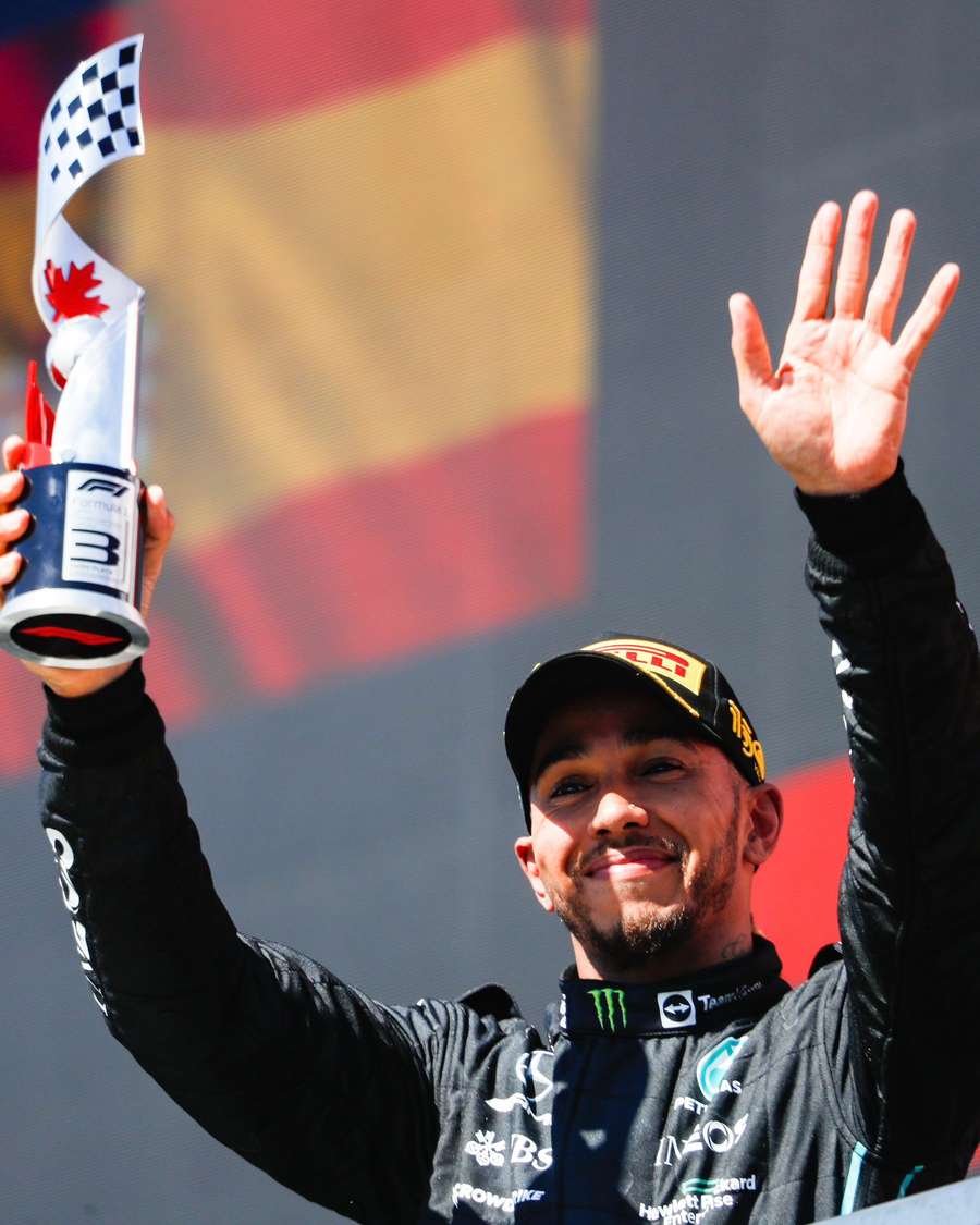 Lewis Hamilton conquistou o pódio no GP do Canadá de 2022