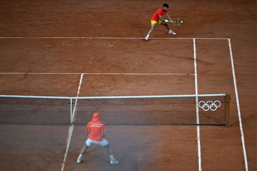 Jogo entre Alcaraz e Griekspoor