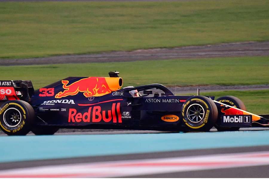 Max Verstappen in action for Red Bull