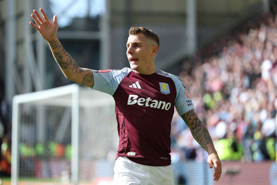 Lucas Digne, a finales de marzo de 2025.