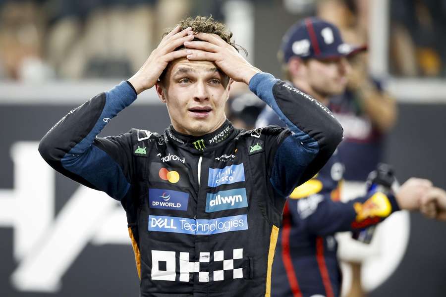 Lando Norris after winning the world championship Lando Norris after winning the world championship