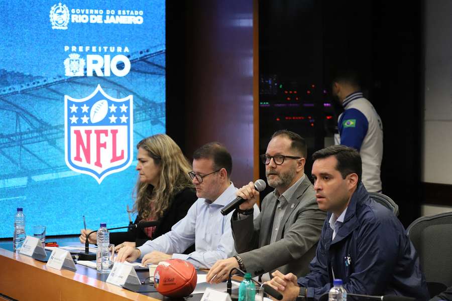 Coletiva de imprensa sobre a operação do jogo da NFL no Rio de Janeiro Coletiva de imprensa sobre a operação do jogo da NFL no Rio de Janeiro