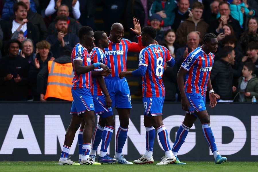 Il Crystal Palace festeggia un gol