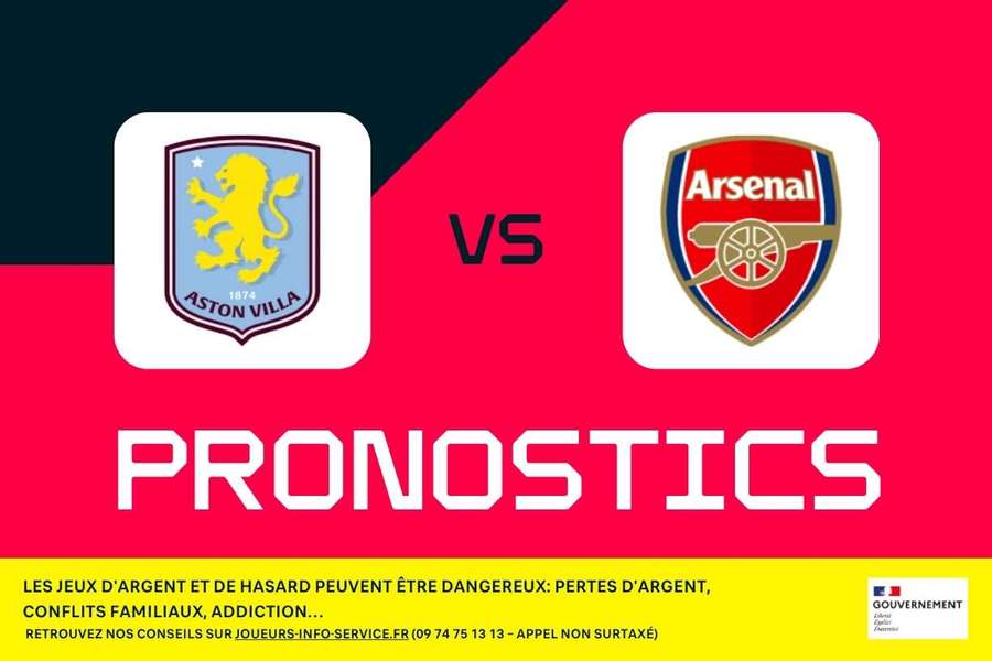 Aston Villa - Arsenal : pronostic, meilleurs paris et cotes (Premier League) Aston Villa - Arsenal : pronostic, meilleurs paris et cotes (Premier League)
