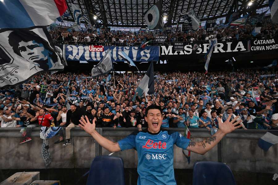 Kim Min-Jae won vorig jaar met Napoli de Italiaanse landstitel