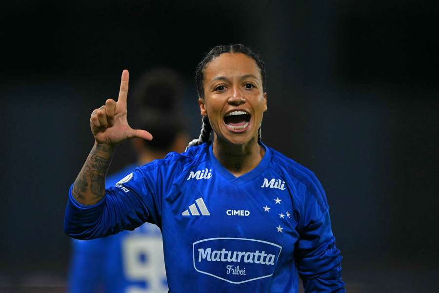 Byanca Brasil celebra un gol Byanca Brasil celebra un gol