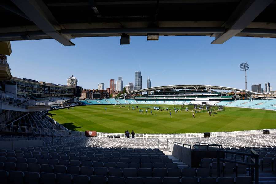 General view of India players during practice at The Oval