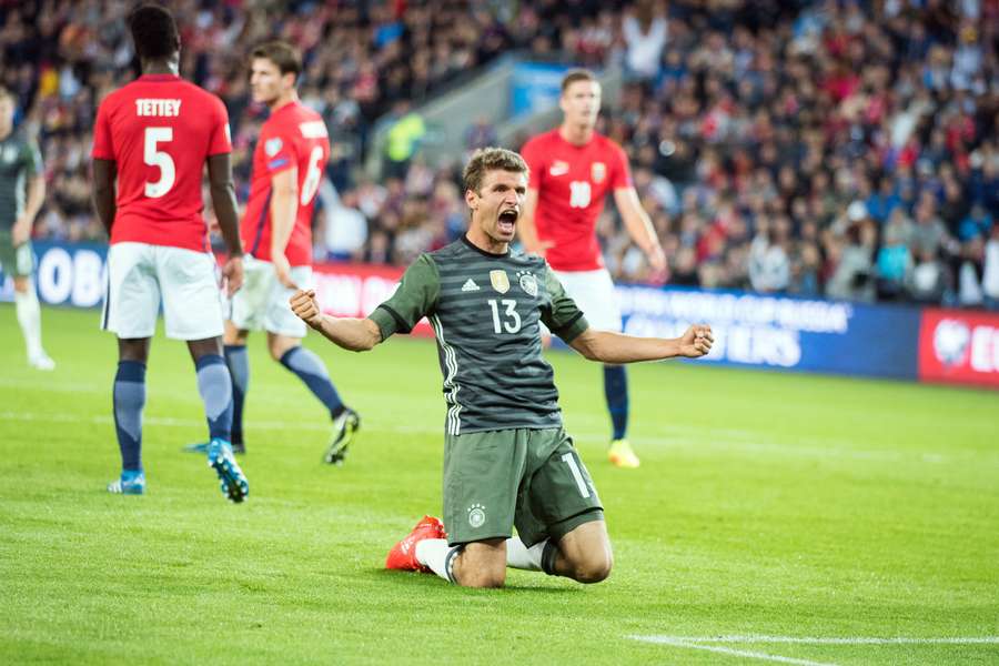 Den originale "Raumdeuter" hænger på - Thomas Müller vil ikke stoppe på landsholdet Den originale "Raumdeuter" hænger på - Thomas Müller vil ikke stoppe på landsholdet