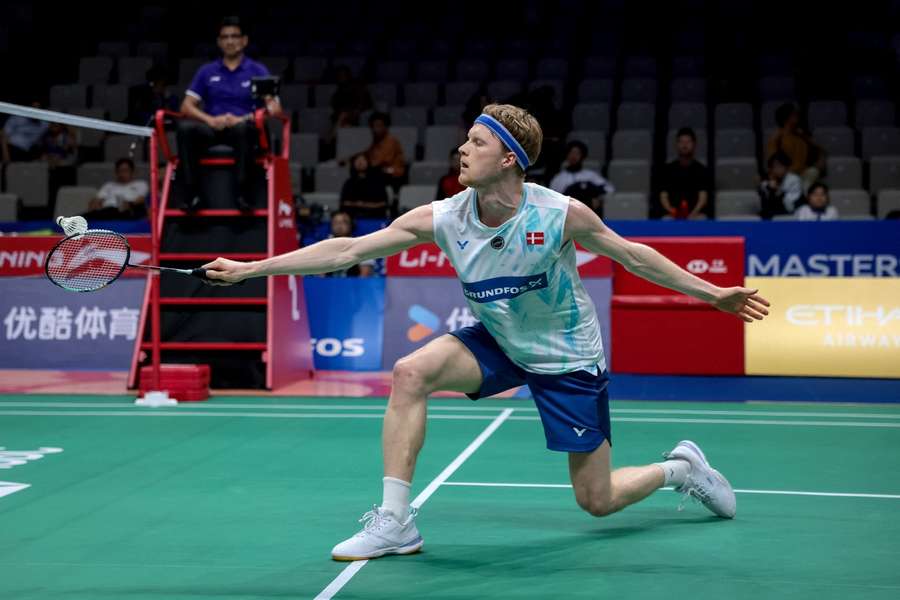 Defending champion Anders Antonsen crash out of the China Masters in semi-final