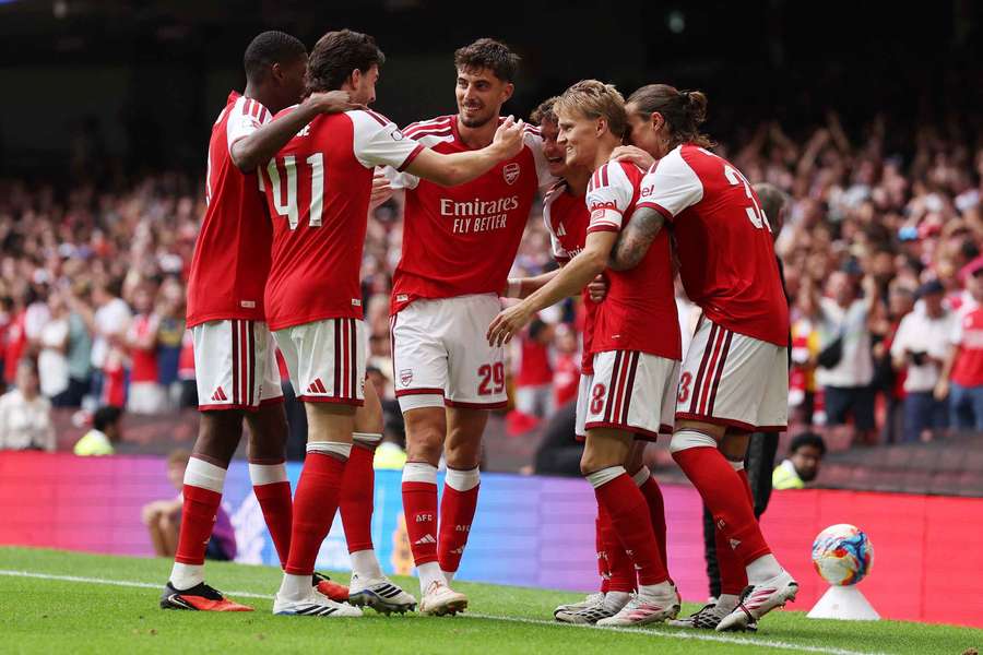 Arsenal en fête. Arsenal en fête.