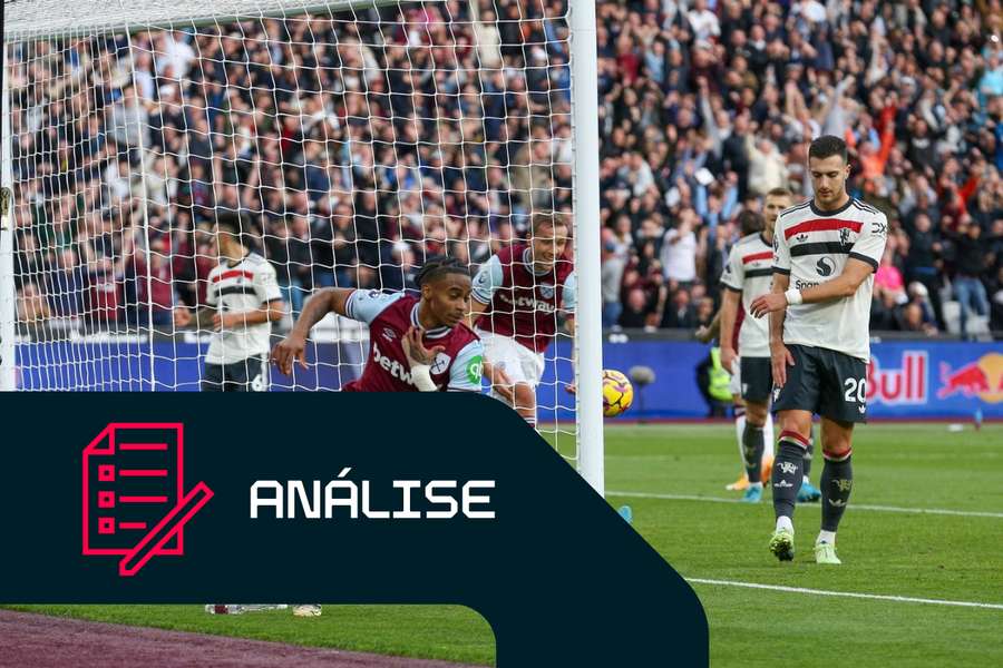 Crysencio Summerville, do West Ham, marca frente ao Manchester United Crysencio Summerville, do West Ham, marca frente ao Manchester United