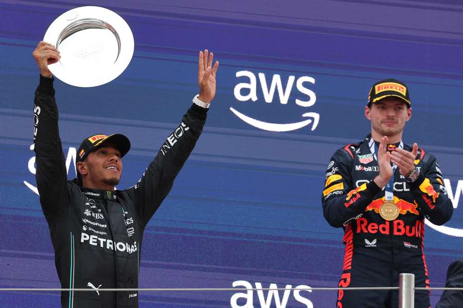 Verstappen y Hamilton, en Barcelona