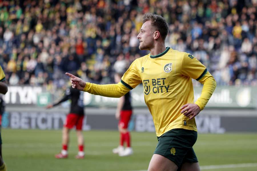 Kaj Sierhuis scoorde Fortuna's eerste hattrick sinds 2019