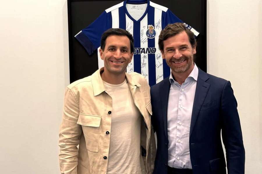Chris Davis, Brand President da New Balance, com André Villas-Boas, presidente do FC Porto