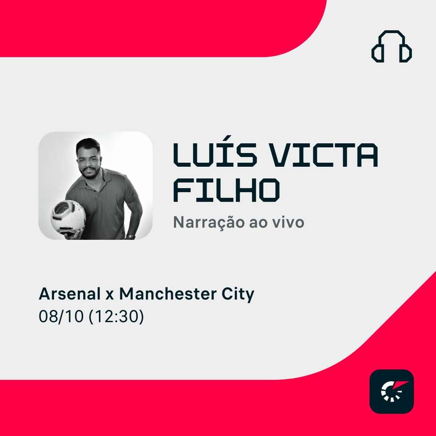 ARSENAL X MANCHESTER CITY AO VIVO, PREMIER LEAGUE - RODADA 12