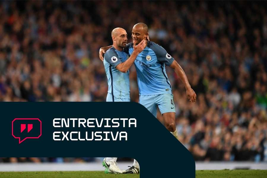 Pablo Zabaleta y Vincent Kompany