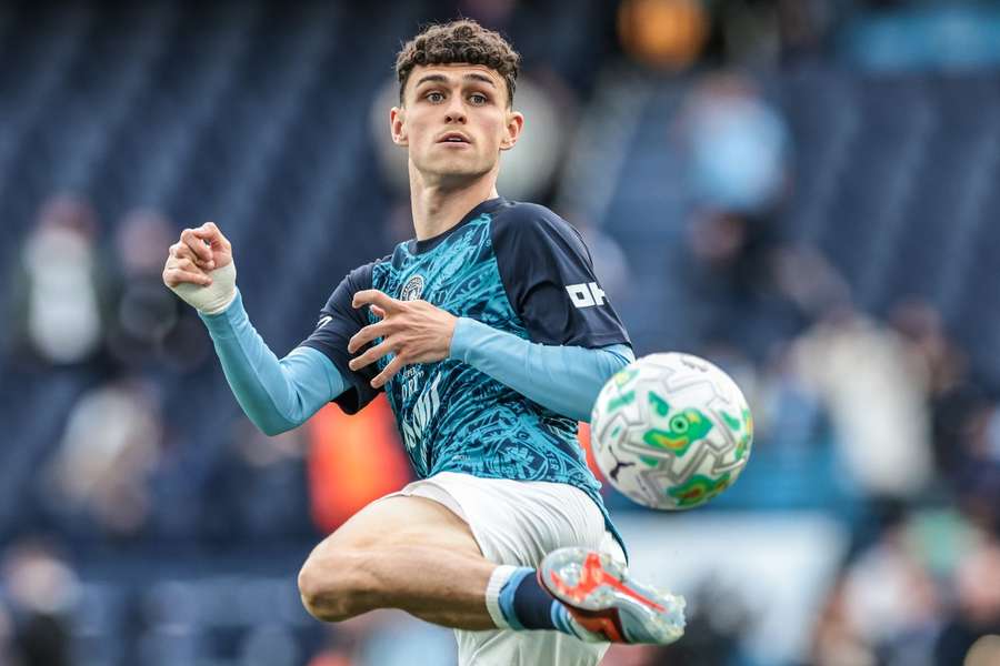 Phil Foden, internacional inglês do Manchester City Phil Foden, internacional inglês do Manchester City
