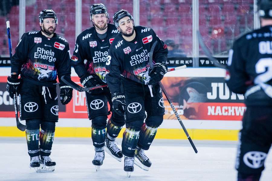 Kölner Haie bejubeln Treffer