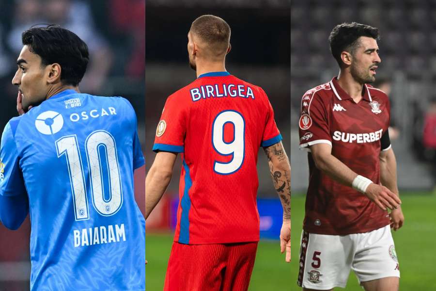 Ștefan Baiaram (Univ Craiova), Daniel Bîrligea (FCSB) și Alex Pașcanu (Rapid), incluși în Echipa Etapei Flashscore după prima etapă a Superligii