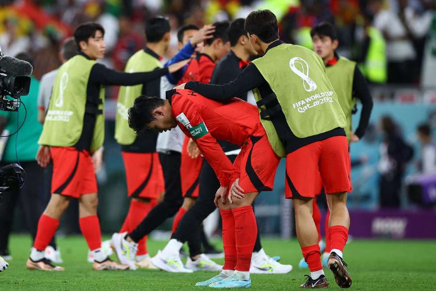 South Korea were left devastated after they lost to Ghana