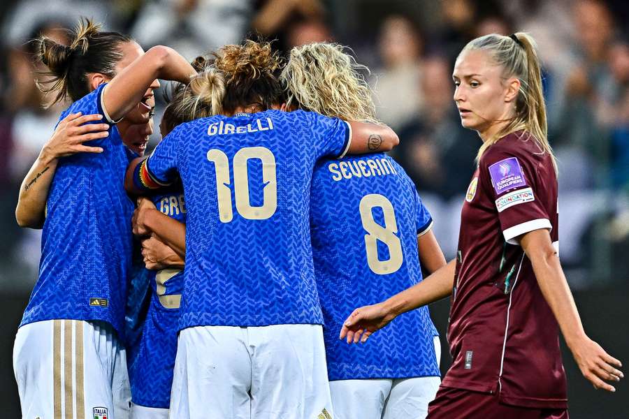 La festa delle azzurre