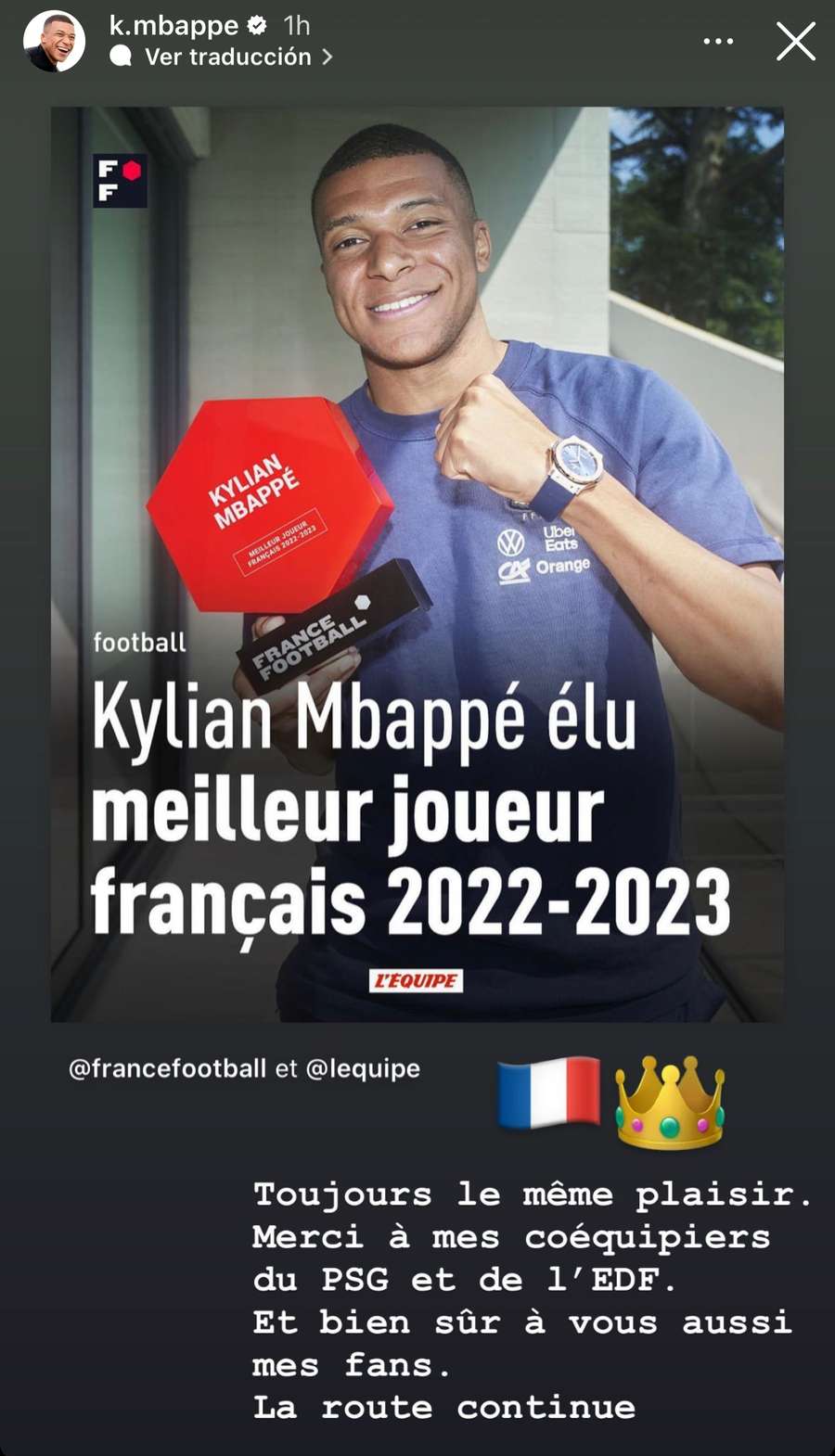 Kylian Mbappé continua a jogar no PSG