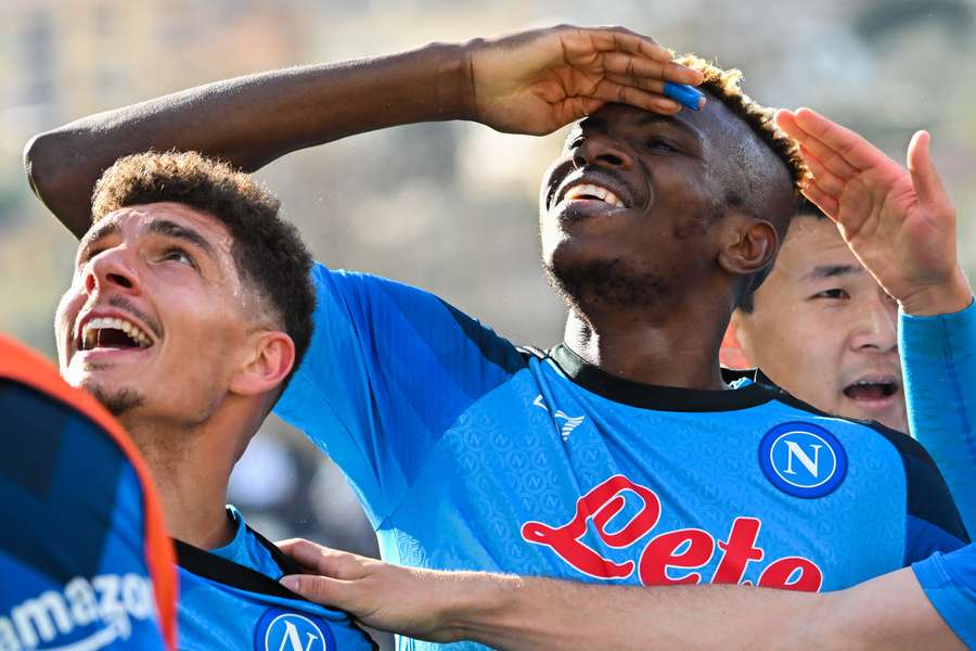 Victor Osimhen og Napoli kan næsten øjne Serie A titlen