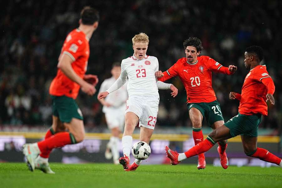 Victor Froholdt estreou-se na seleção contra Portugal